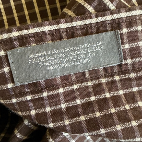 Daniel Cremieux Men’s L/S Brown/white Plaid Button Up Size L - Picture 11 of 11